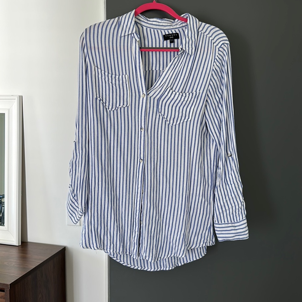 Tinsel Button Down Shirt